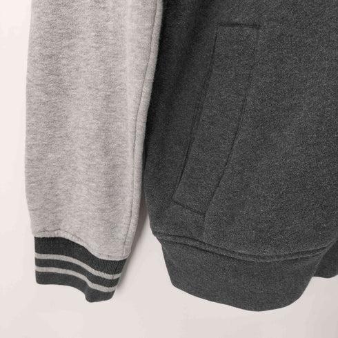 トミーヒルフィガー TOMMY HILFIGER ジップアップ スウェットシャツ エルボーパッチ メンズ import:XS