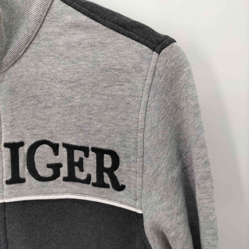 トミーヒルフィガー TOMMY HILFIGER ジップアップ スウェットシャツ エルボーパッチ メンズ import:XS