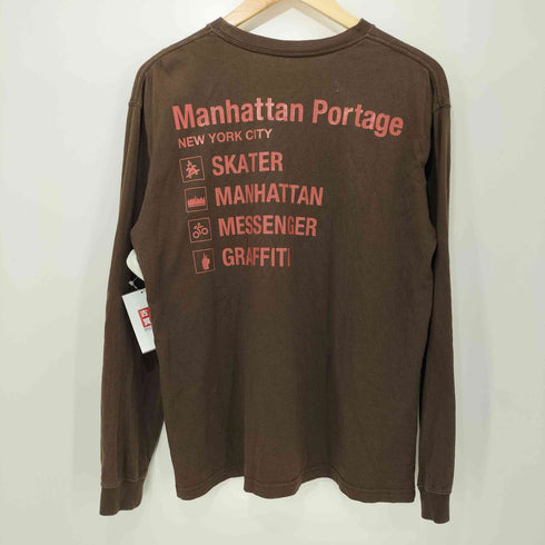 マンハッタンポーテージ Manhattan Portage 両面プリント L/S Tシャツ メンズ S