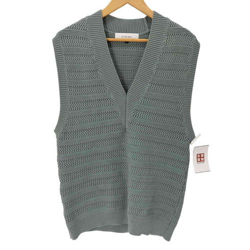 ルシェルブルー LE CIEL BLEU Eyelet Border Knit Vest ニットベスト レディース JPN:36