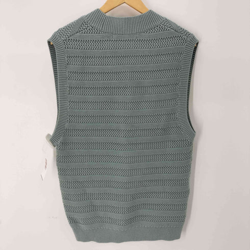 ルシェルブルー LE CIEL BLEU Eyelet Border Knit Vest ニットベスト レディース JPN:36