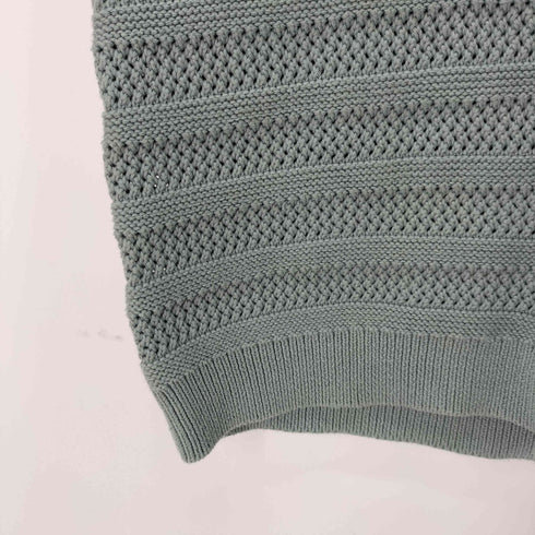ルシェルブルー LE CIEL BLEU Eyelet Border Knit Vest ニットベスト レディース JPN:36