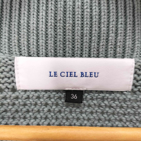 ルシェルブルー LE CIEL BLEU Eyelet Border Knit Vest ニットベスト レディース JPN:36