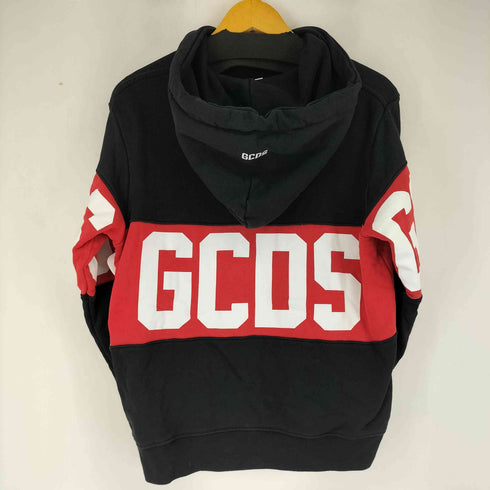 ジーシーディーエス GCDS ロゴプリント プルオーバーパーカー メンズ XS
