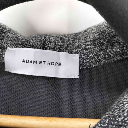 アダムエロペ Adam et Rope 杢スウェット ニットZIPパーカー メンズ import:M