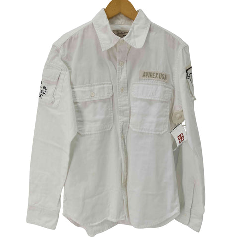 アヴィレックス AVIREX ファティーグ カーキシャツ メンズ import:L