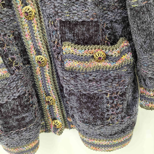 chamois 金ボタン ニットジャケット レディース