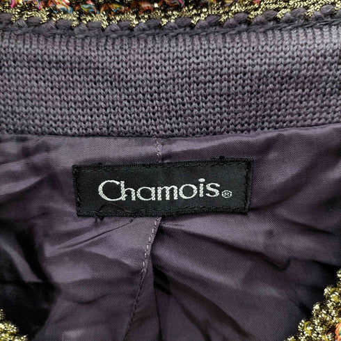 chamois 金ボタン ニットジャケット レディース