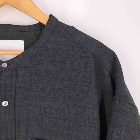 フリークスストア FREAKS STORE ビッグシルエット ノーカラーシャツ メンズ JPN:L