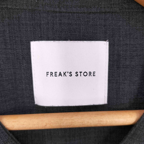 フリークスストア FREAKS STORE ビッグシルエット ノーカラーシャツ メンズ JPN:L