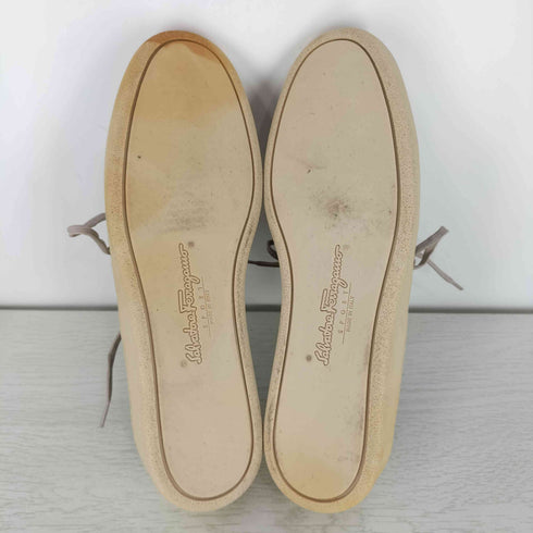 サルヴァトーレフェラガモ Salvatore Ferragamo ウィングチップ レザースニーカー レディース US:6.5