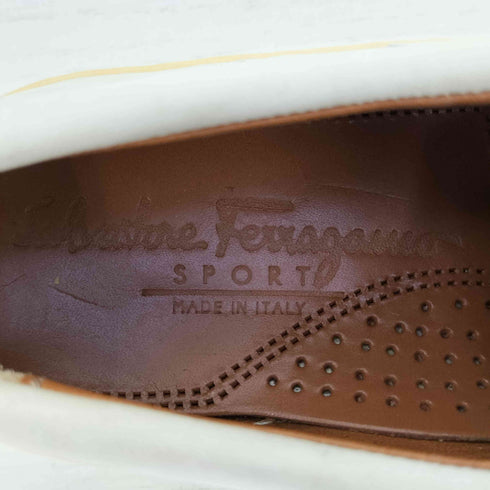 サルヴァトーレフェラガモ Salvatore Ferragamo ウィングチップ レザースニーカー レディース US:6.5
