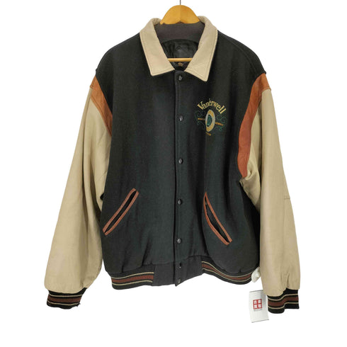 レザー切替バーシティジャケット メンズ JPN:XL