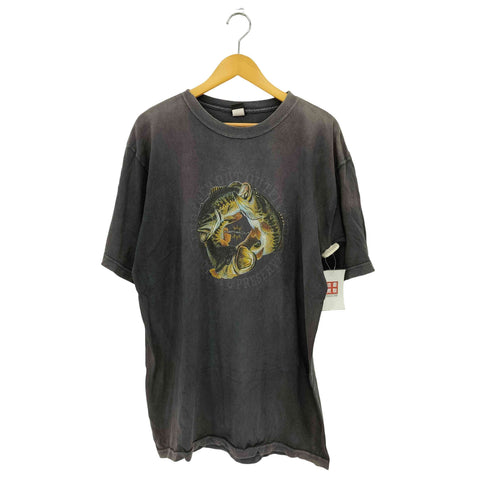 FURTHER OUT フィッシュ 魚 プリント クルーネックTシャツ メンズ
