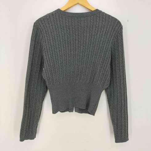ルエレ Louere ゴールドボタンケーブルニットカーディガン レディース JPN:M
