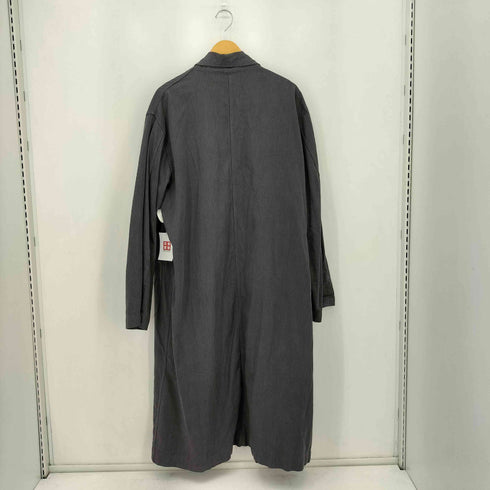 70s チェコ軍 ストライプ ロングガウンコート メンズ