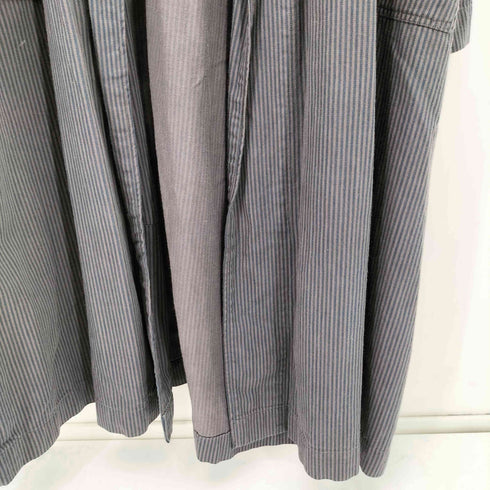 70s チェコ軍 ストライプ ロングガウンコート メンズ