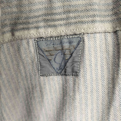 70s チェコ軍 ストライプ ロングガウンコート メンズ