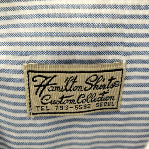 ハミルトン HAMILTON ストライプシャツ メンズ
