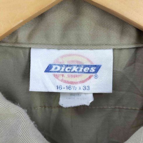 ディッキーズ Dickies USA製 ワークシャツ メンズ 16-16 1/2 ×33