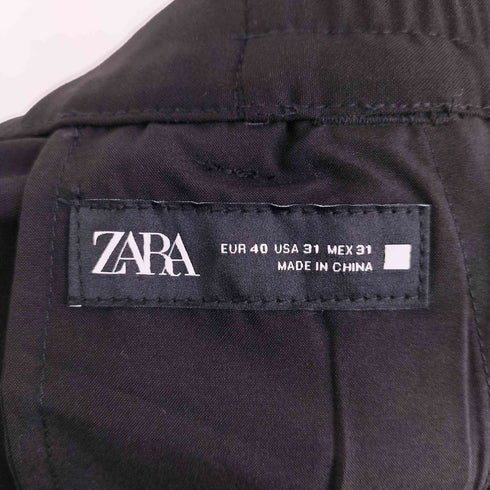 ザラ ZARA レーヨン混2タックパンツ メンズ