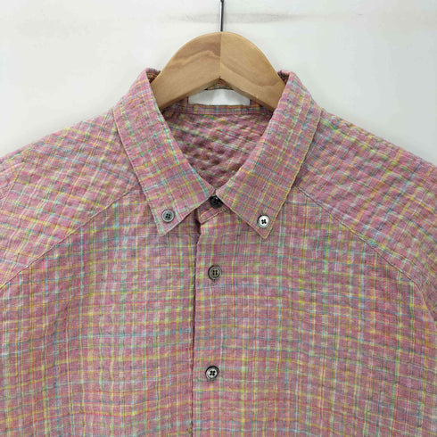 COMMON SCENTS Wrinkles ウィンクル ボタンダウン L/S チェック シャツ メンズ 2