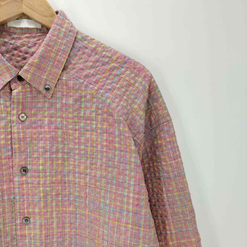 COMMON SCENTS Wrinkles ウィンクル ボタンダウン L/S チェック シャツ メンズ 2
