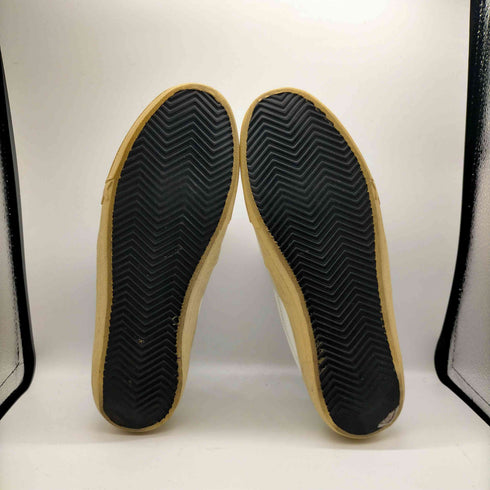ゴールデングース GOLDEN GOOSE SEASTAR 汚れ加工 リアルレザー エナメル リボン スリッポン メンズ EUR:40