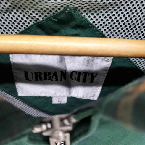 URBAN CITY ロゴ刺繍 ジップアップブルゾン SUN ADIEU メンズ JPN:L
