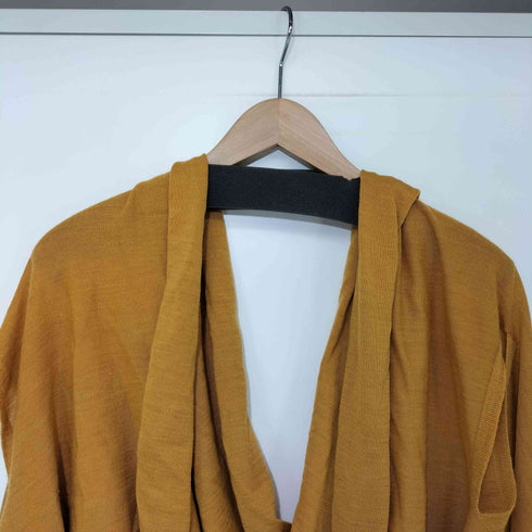 ストールポンチョ 洗えるmino シンプル天竺ウール レディース