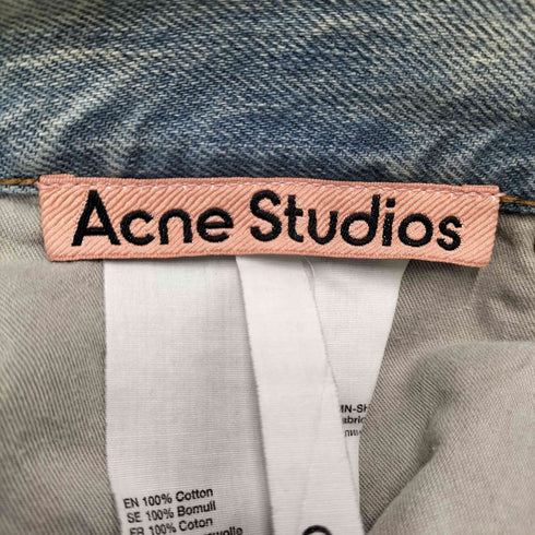 アクネストゥディオズ ACNE STUDIOS Light Blue/brown Organic Denim Shorts ライト ブルー ブラウン オーガニック デニム ショート パンツ ジョ―ツ メンズ 30