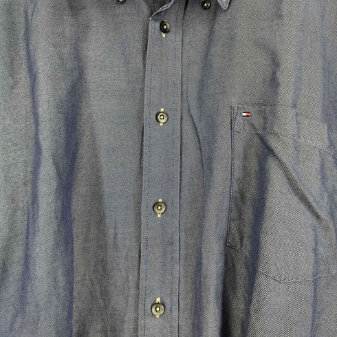 トミーヒルフィガー TOMMY HILFIGER 80'S 2PLY FABRIC L/S BDシャツ メンズ import:XXL