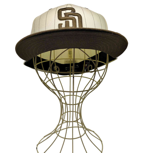 ニューエラ NEW ERA 59FIFTY MLB オンフィールド チーム SD ロゴ 刺繍 ピンストライプ 6パネル キャップ メンズ 72/1 59.6cm