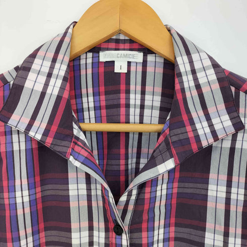 ナラカミーチェ NARACAMICIE 開襟 チェックシャツ レディース 1