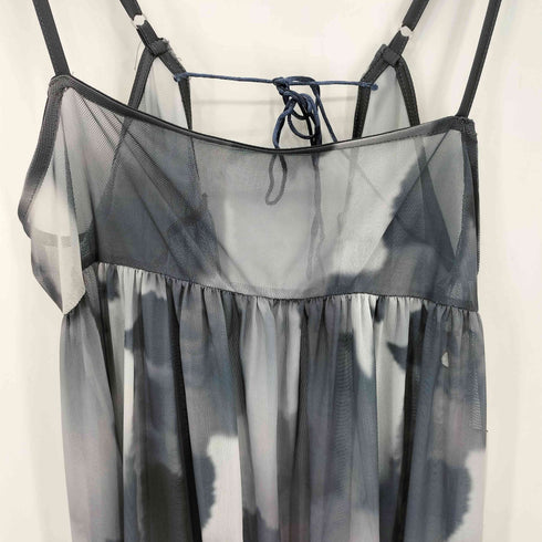 エーアイシー AIC. 2WAY ぼかしプリントチュールロングワンピース レディース