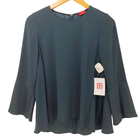 デプレ DES PRES バックサテンジョーゼット クルーネックブラウス レディース JPN:36