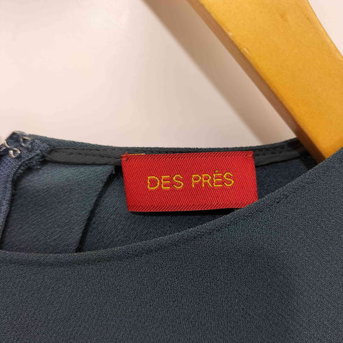 デプレ DES PRES バックサテンジョーゼット クルーネックブラウス レディース JPN:36