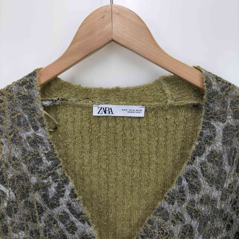 ザラ ZARA クラック加工カーディガン レディース import:M