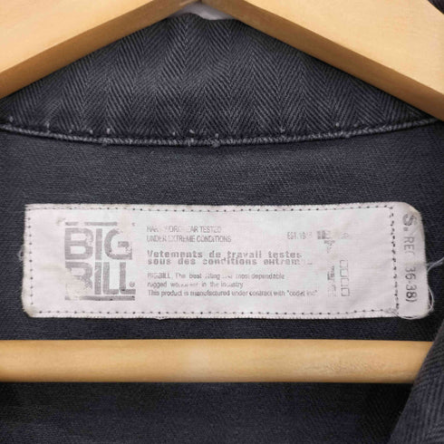 ビッグビル BIG BILL ブラック デニム オールインワン メンズ S