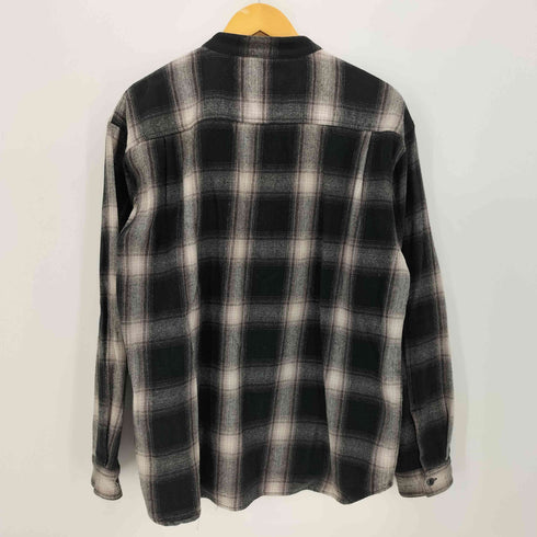 アズールバイマウジー AZUL by moussy NO COLLAR CHECK SHIRT オンブレチェックシャツ メンズ JPN:M