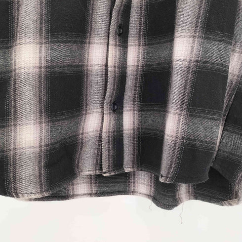 アズールバイマウジー AZUL by moussy NO COLLAR CHECK SHIRT オンブレチェックシャツ メンズ JPN:M