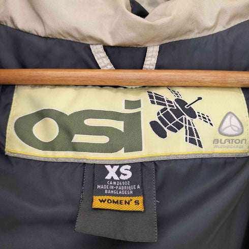バートン BURTON 00s OSI ski jacket 裾ドローコード サムホール ピットジップ フーデット ダウンジャケット メンズ XS