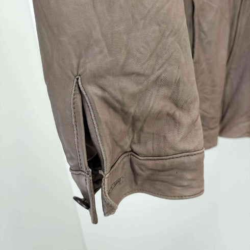 ニトカ nitca ラムレザ―シングルライダースジャケット レディース JPN:2