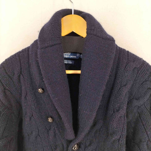 ポロバイラルフローレン Polo by RALPH LAUREN HAND KNIT ショールカラー カーディガン メンズ import:L