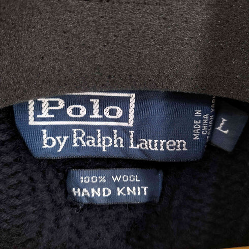 ポロバイラルフローレン Polo by RALPH LAUREN HAND KNIT ショールカラー カーディガン メンズ import:L