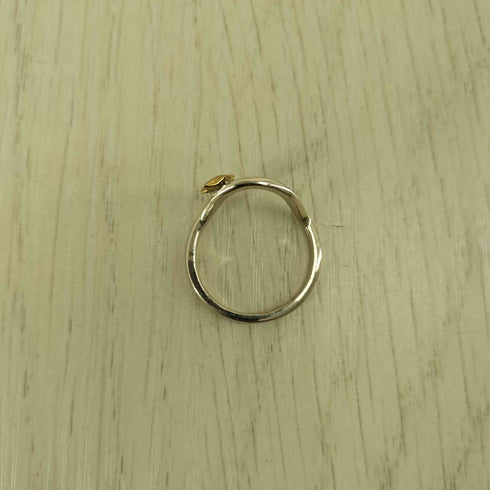 Biju mam silver925刻印 星 カーブデザイン リング レディース