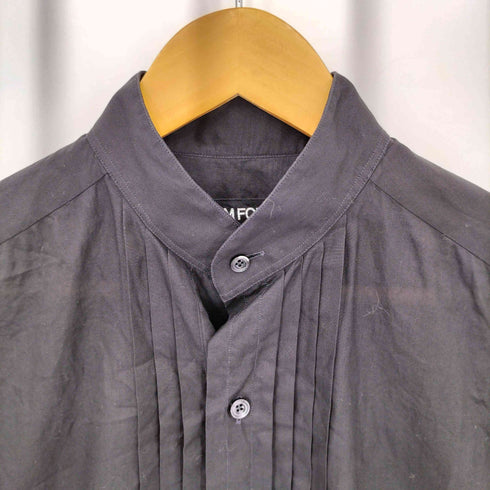 トムフォード TOM FORD イタリア製 プリーツ バンドカラーシャツ メンズ