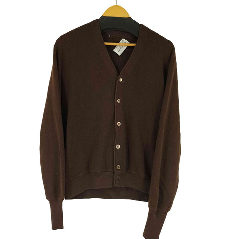 アーノルドパーマー Arnold Palmer 70S USA製 アクリルニットカーディガン メンズ import:L