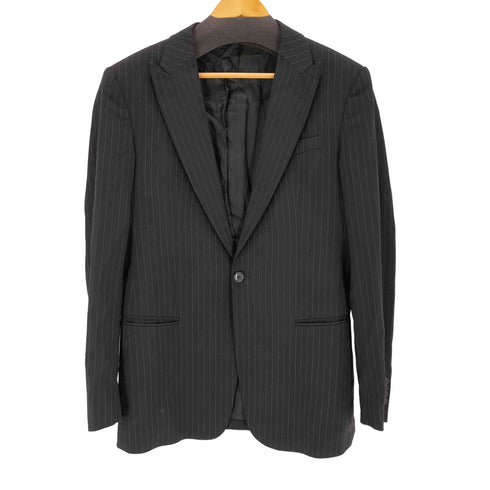 エンポリオアルマーニ EMPORIO ARMANI 00s イタリア製 ピンストライプピークドラペルジャケット メンズ 48