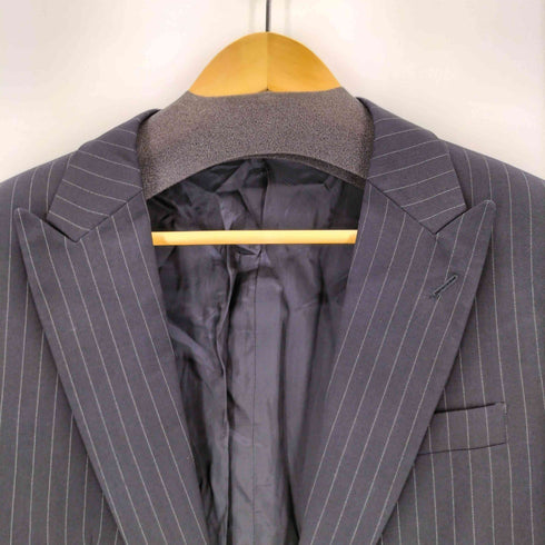エンポリオアルマーニ EMPORIO ARMANI 00s イタリア製 ピンストライプピークドラペルジャケット メンズ 48